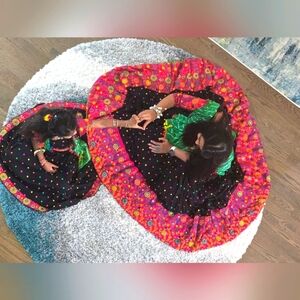 Matching chaniya choli mother daughter